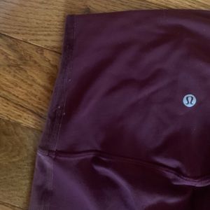 CASSIS (maroon) lululemon cropped leggings